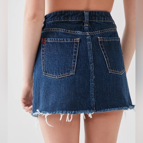 BDG Asymmetrical Denim Mini Skirt Sz S - Picture 3 of 10